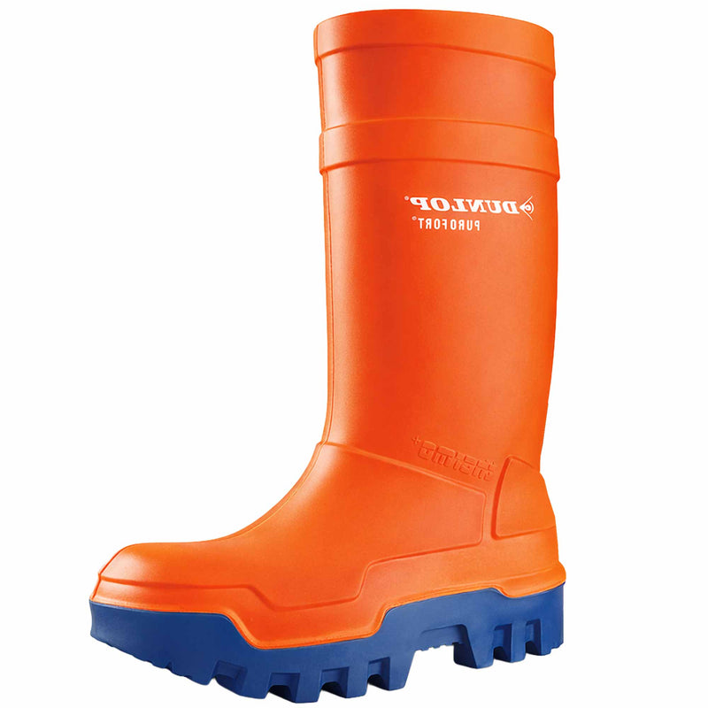 PU-Kälte-Sicherheitsstiefel S5 | mit Stahlkappe | bis -50°C | Rutschfestigkeit SRC | DUNLOP Purofort Thermo+