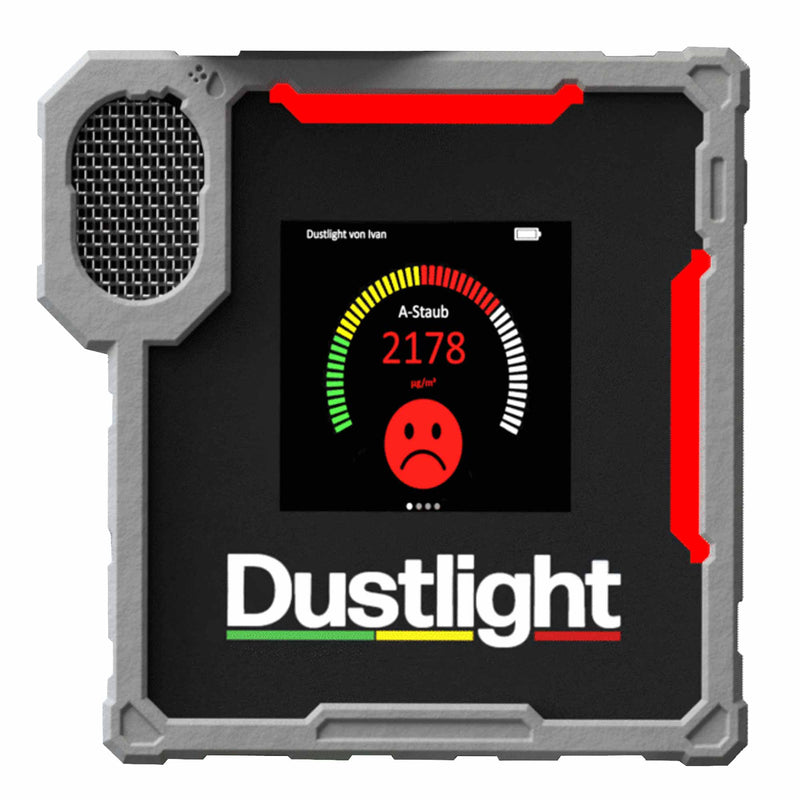 Feinstaub Messgerät Dustlight | für A Staub, PM1 & PM2.5 | mit App