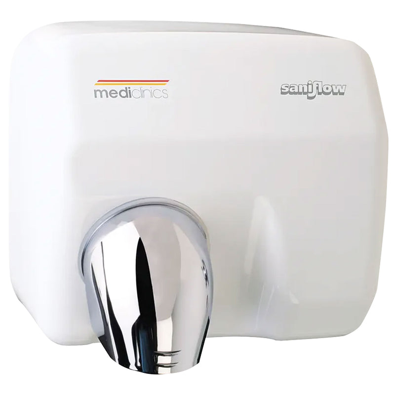Händetrockner SaniFlow | Edelstahl | 100 km/h | 30 Sek | 250 W | Mediclinics E05