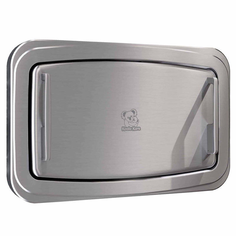 Wickeltisch Premium Edelstahl horizontal | klappbar | für Wandmontage | Koala Kare
