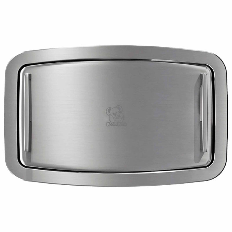 Wickeltisch Premium Edelstahl horizontal | klappbar | für Wandeinbau | Koala Kare