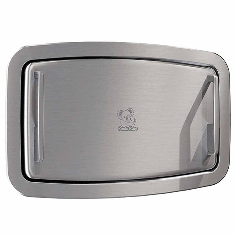 Wickeltisch Premium Edelstahl horizontal | klappbar | für Wandeinbau | Koala Kare