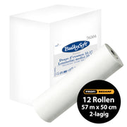 Ärzterollen | 57 m x 50 cm | 2-lagig | 100% Zellstoff | BulkySoft® Premium