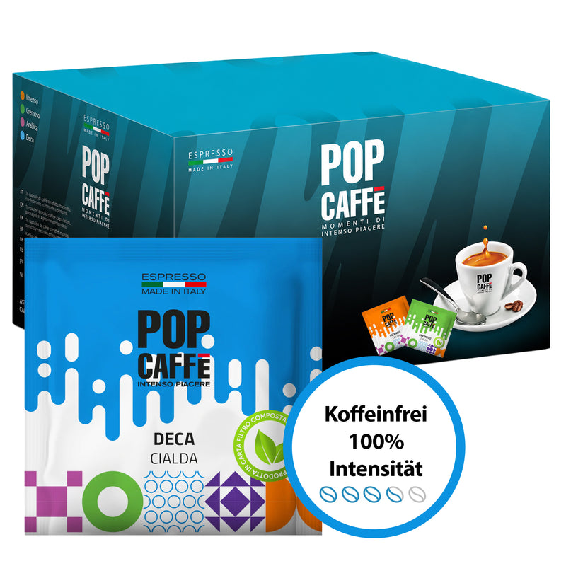 Deca E.S.E-Pads | Entkoffeiniert | für Padmaschinen | POP Caffè