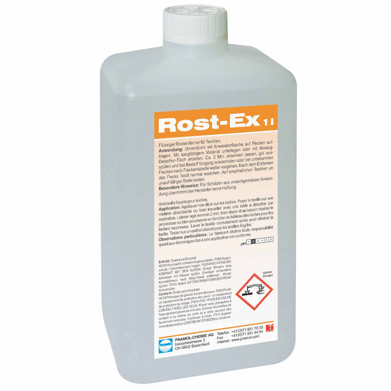 Fleckenentferner Rost-Ex | Rostentferner für Textilien | Pramol