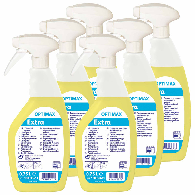 Optimax Extra Fettlöser | 0.75 Liter | gebrauchsfertiger Küchenreiniger | Diversey Optimax