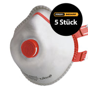 FFP3/V Aktivkohle-Atemschutzmaske Mandil | für Gase & Gerüche | Cool Down+ Ventil | Ekastu Safety