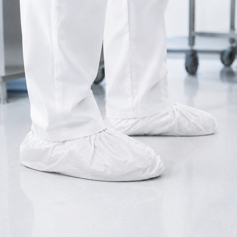 Einweg-Überschuhe PE | 17 cm | Antislip | 75 μm | extra stark | mit Gummizug