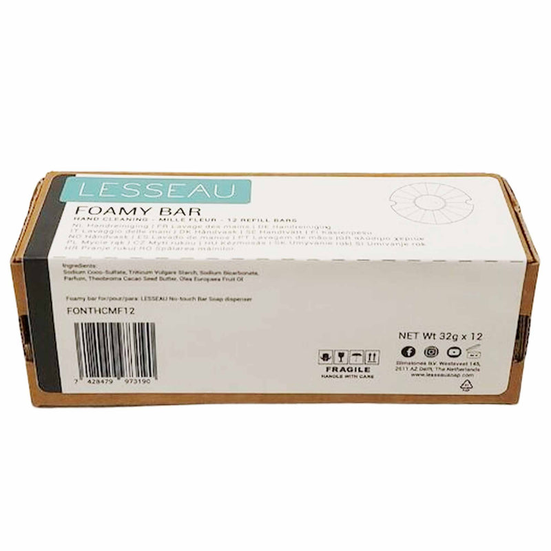 Lesseau Handseife Mille Fleur | Seifenbars | pflanzliche Basis | Blumenduft | pH-neutral