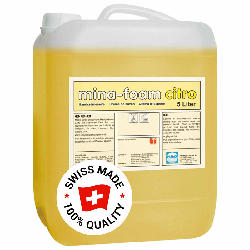 Schaumseife MINA-FOAM CITRO | Citrus-Duft | mild & pflegend | Pramol