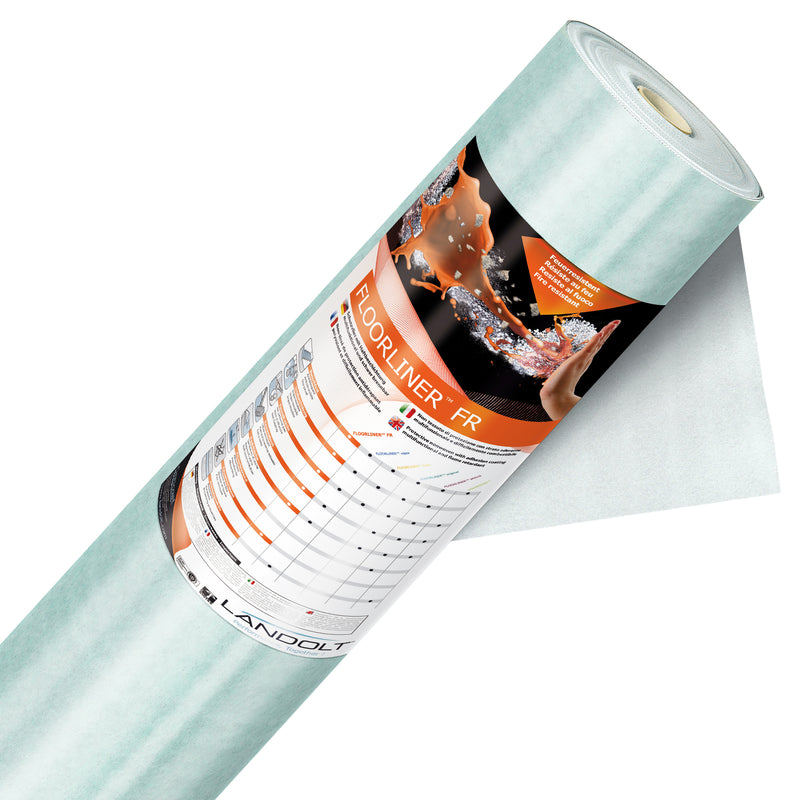 Floorliner™ FR flammhemmend | 180 g/m² | 50 x 1 m | selbsthaftend | Bfl s1 / DIN EN 13501-1 | Landolt Floorliner™