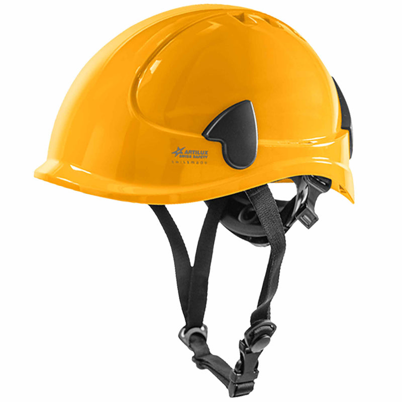 Schutzhelm ARTITOP SH510 | Polycarbonat | elektrisch isolierend | Schutzbrille | 4-Punkt-Kinnband | ROTO-System | belüftet | Swiss Made | ARTILUX