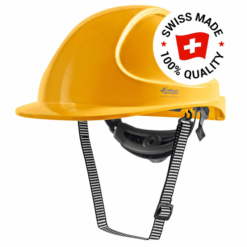 Schutzhelm ARTITOP SH300 | Polycarbonat | Schutzbrille | 2-Punkt-Kinnband | Schirm | ROTO-System | belüftet | Swiss Made | ARTILUX