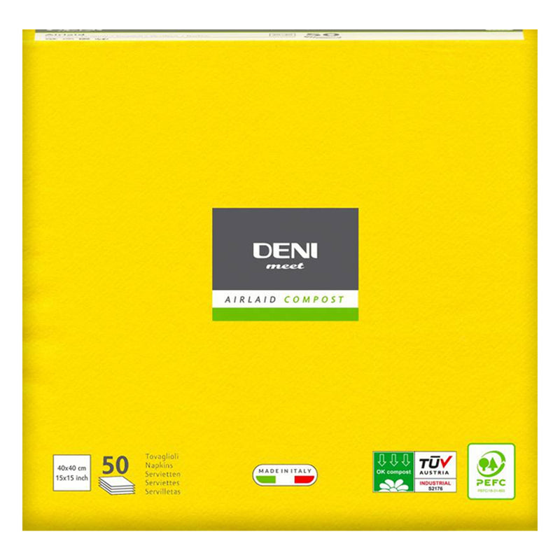 Airlaid Servietten DENI MEET | 1/4 Falz | 40 x 40 cm | PEFC zertifiziert