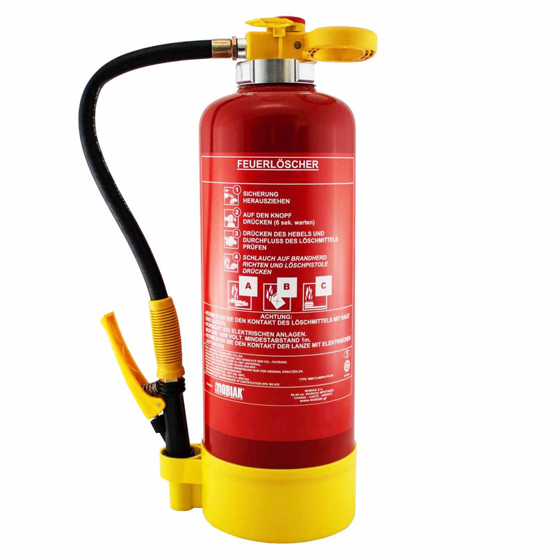 9 kg ABC Profi-Feuerlöscher | Pulver | Aufladelöscher | frostsicher -30°C | Mobiak