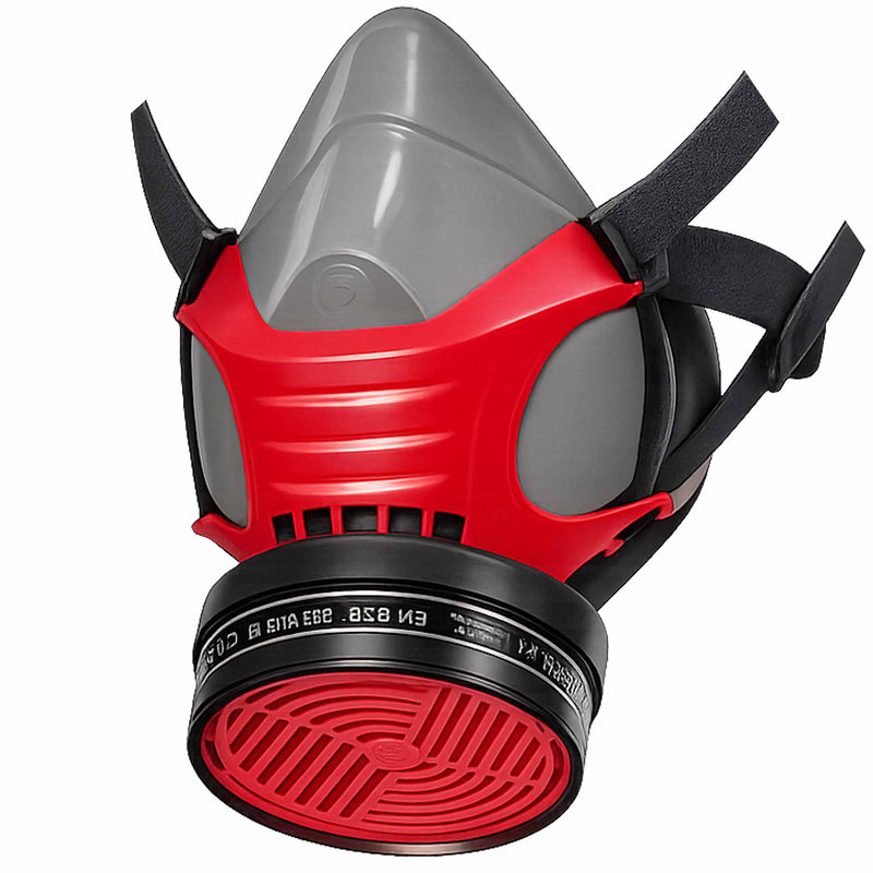 Halbmaske Polimask GAMMA | Silikon | 95 mm Rundgewinde | anatomisch geformt | Ekastu Safety