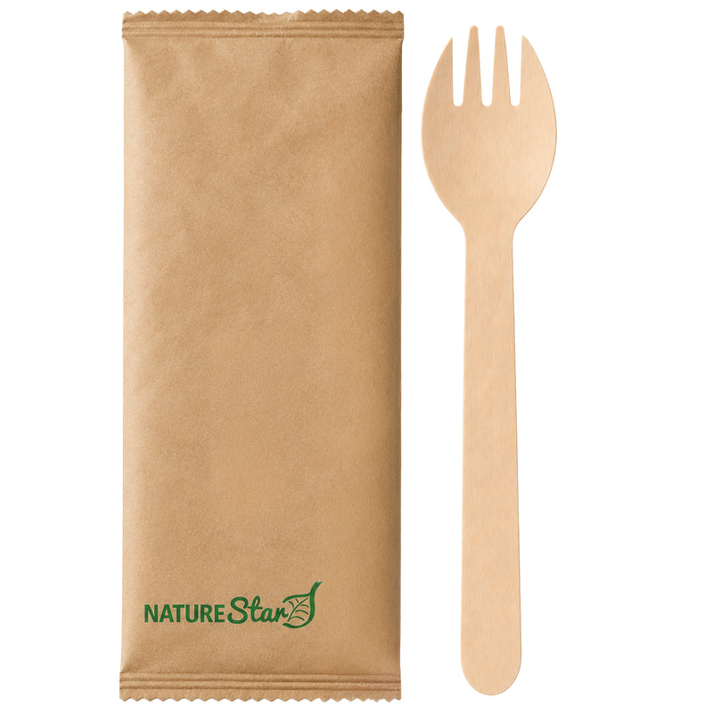 Göffel Birkenholz | 16 cm | 100% kompostierbar | FSC-zertifiziert | einzeln verpackt
