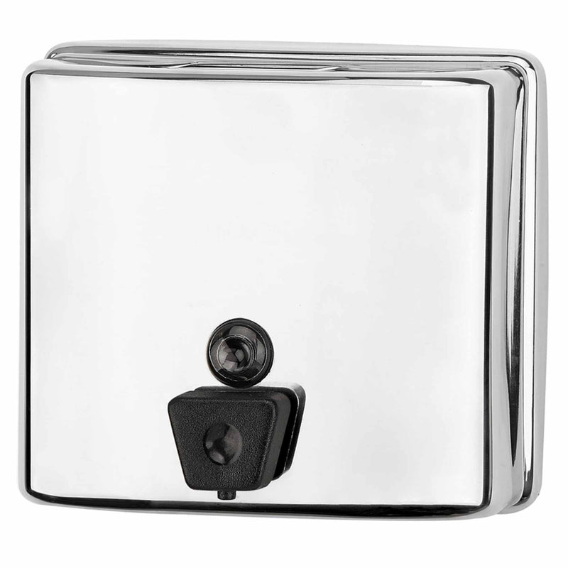 Flüssigseifenspender Edelstahl | 1300 ml | mit Druckknopf | Mediclinics DJ0115