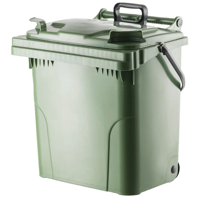Kunststoffcontainer 40 Liter | mit Trolleyfunktion | UV-beständig | Kunststoffräder | VERWO