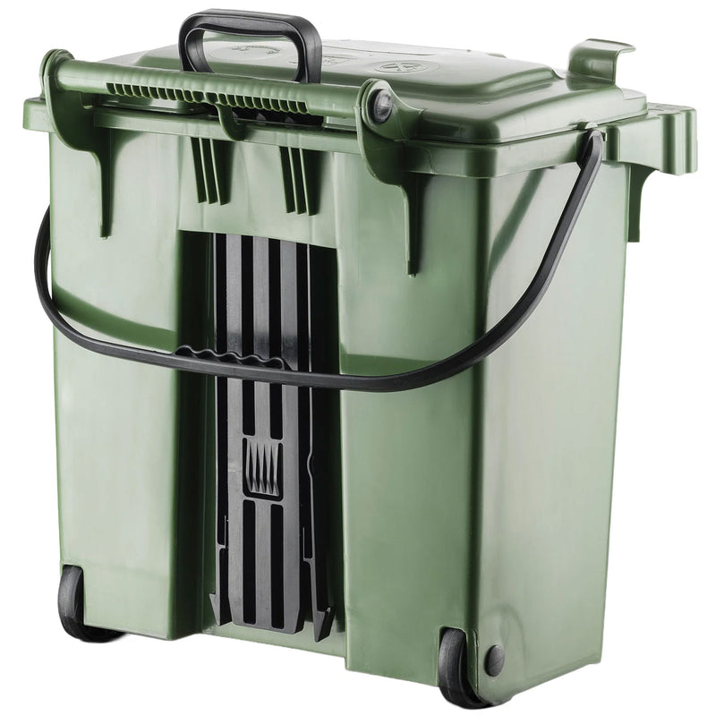 Kunststoffcontainer 40 Liter | mit Trolleyfunktion | UV-beständig | Kunststoffräder | VERWO