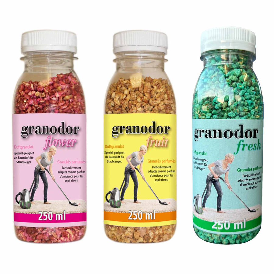 Staubsauger-Duftgranulat 250 ml | Granodor | Duftperlen | biologisch abbaubar | Pramol