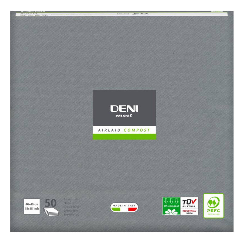 Airlaid Servietten DENI MEET | 1/4 Falz | 40 x 40 cm | PEFC zertifiziert