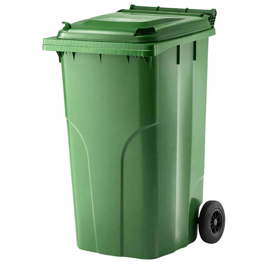 Kunststoffcontainer 240 Liter | bis 96 kg | UV-beständig | Vollgummireifen | VERWO