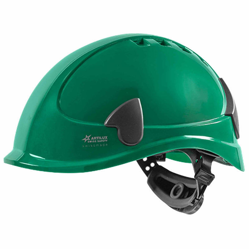 Schutzhelm ARTITOP SH510 | Polycarbonat | elektrisch isolierend | Schutzbrille | 4-Punkt-Kinnband | ROTO-System | belüftet | Swiss Made | ARTILUX