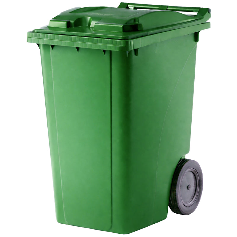 Kunststoffcontainer 360 Liter | bis 144 kg | UV-beständig | Vollgummireifen | VERWO