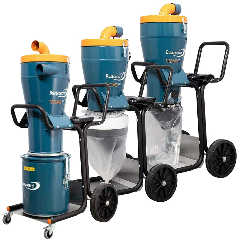 Vorabscheider DCF Tromb c/L/a | 40 l | Behälter, Plastiksack oder Longopac | mit Zyklon | Dustcontrol