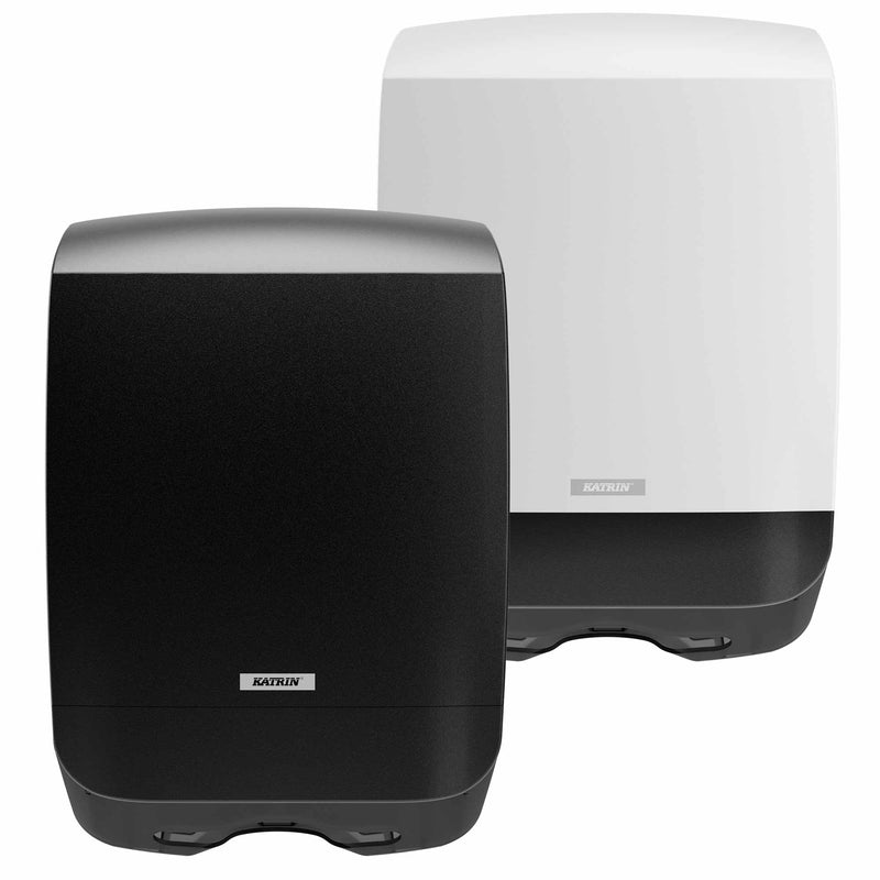 Falthandtuchspender M | ABS Kunststoff | frei befüllbar | Katrin 77410 / 77434
