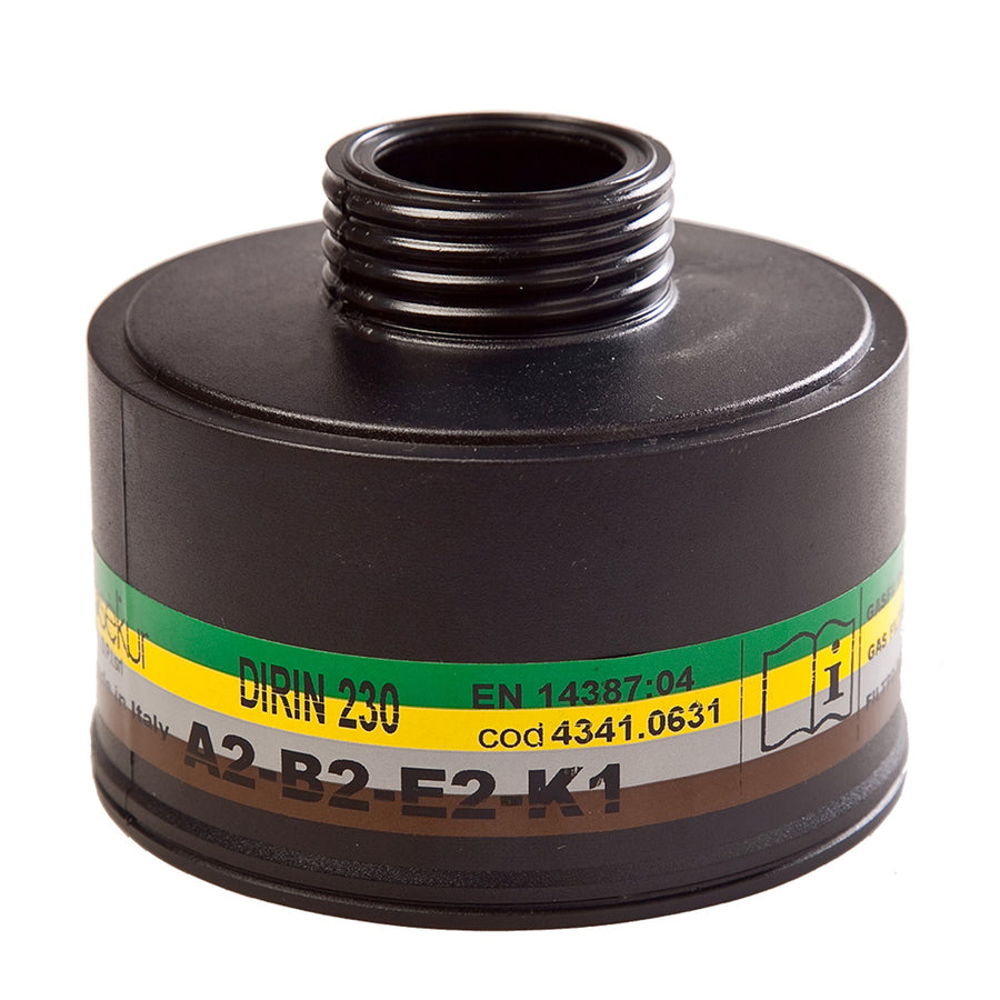 Kombifilter DIRIN 230 A2 B2 E2 K1 | DIN EN 14387 | Rundgewinde DIN EN 148-1 | Ekastu Safety