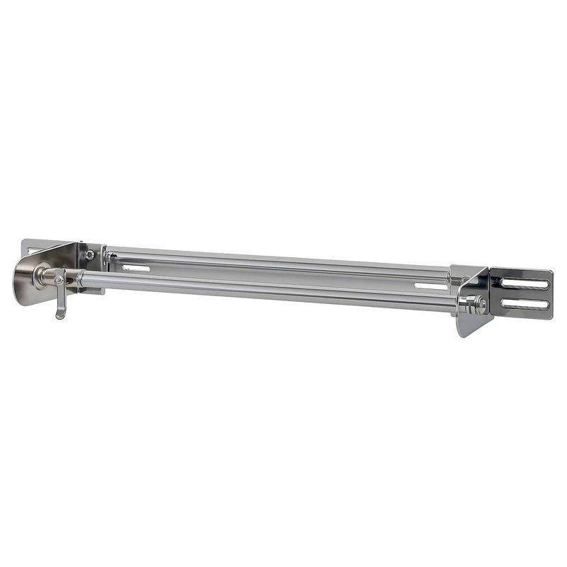 Ärzterollenhalter | für Wandmontage | bis 60 cm verstellbar | Chrom