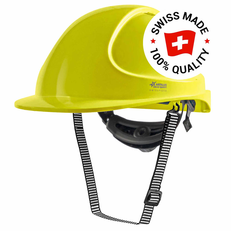 Schutzhelm ARTITOP SH300 | Polycarbonat | Schutzbrille | 2-Punkt-Kinnband | Schirm | ROTO-System | belüftet | Swiss Made | ARTILUX