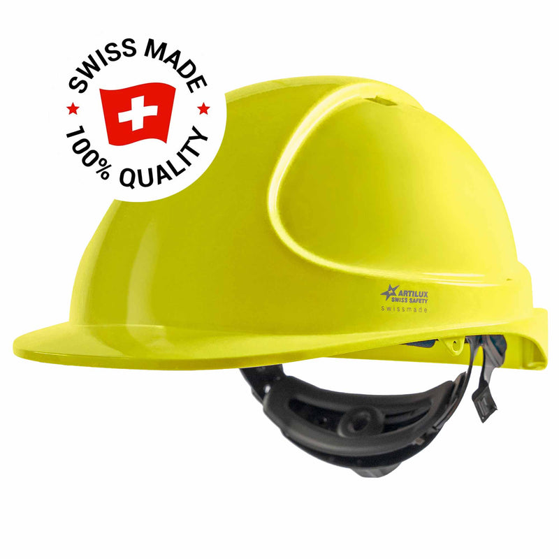 Schutzhelm ARTITOP SH300 | Polycarbonat | Schutzbrille | 2-Punkt-Kinnband | Schirm | ROTO-System | belüftet | Swiss Made | ARTILUX