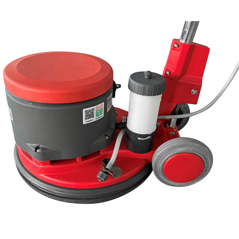 Einscheibenmaschine Metall 44 cm | 1500 W | Sprüheinheit | verstellbare Drehzahl 190 & 380 U/min | IPX 4 | Cleanfix R44-DUO Spray