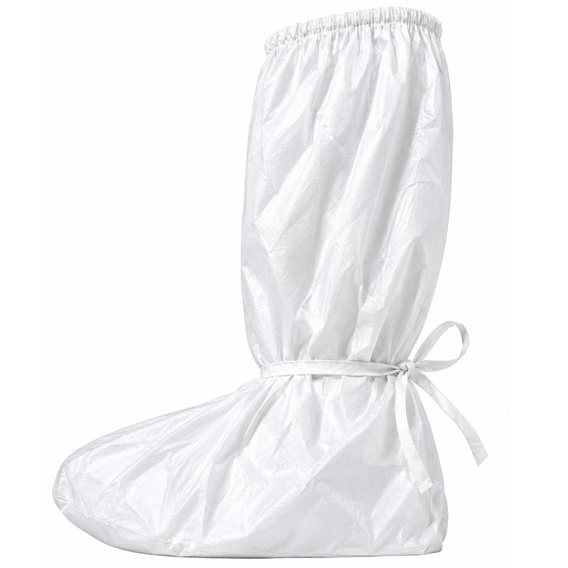 Einweg-Überschuhe PE | 55 cm | Antislip | 75 μm | extra stark | mit Gummizug & Bindeband