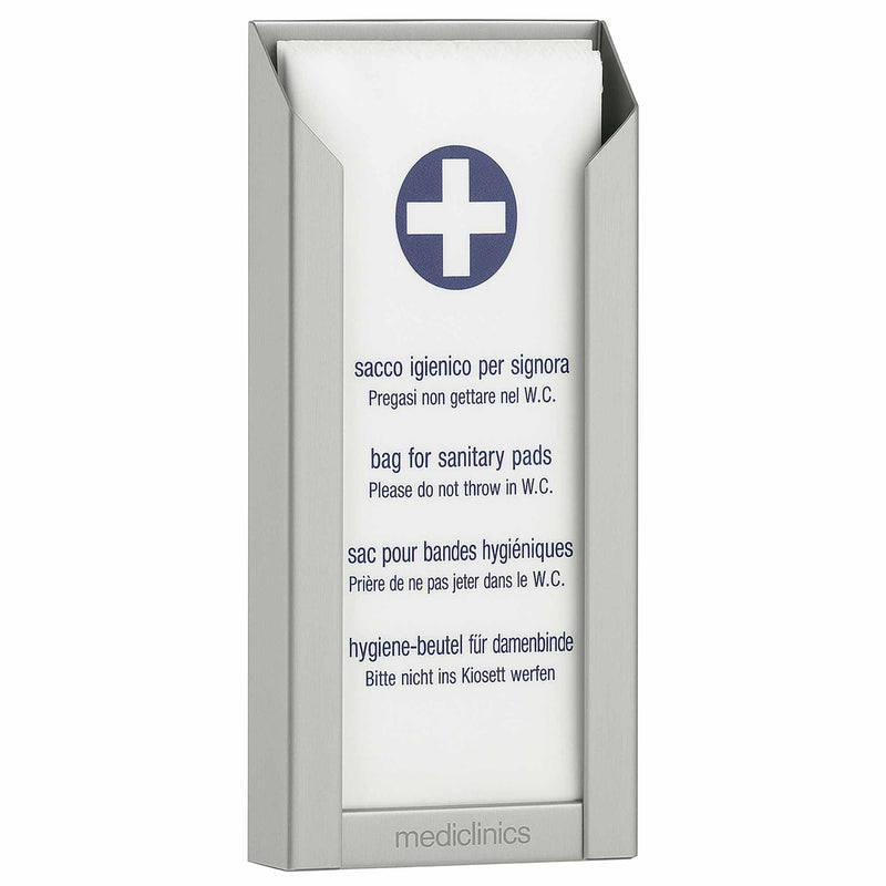 Hygienebeutelspender Edelstahl | für 50 Beutel | Mediclinics DBH100