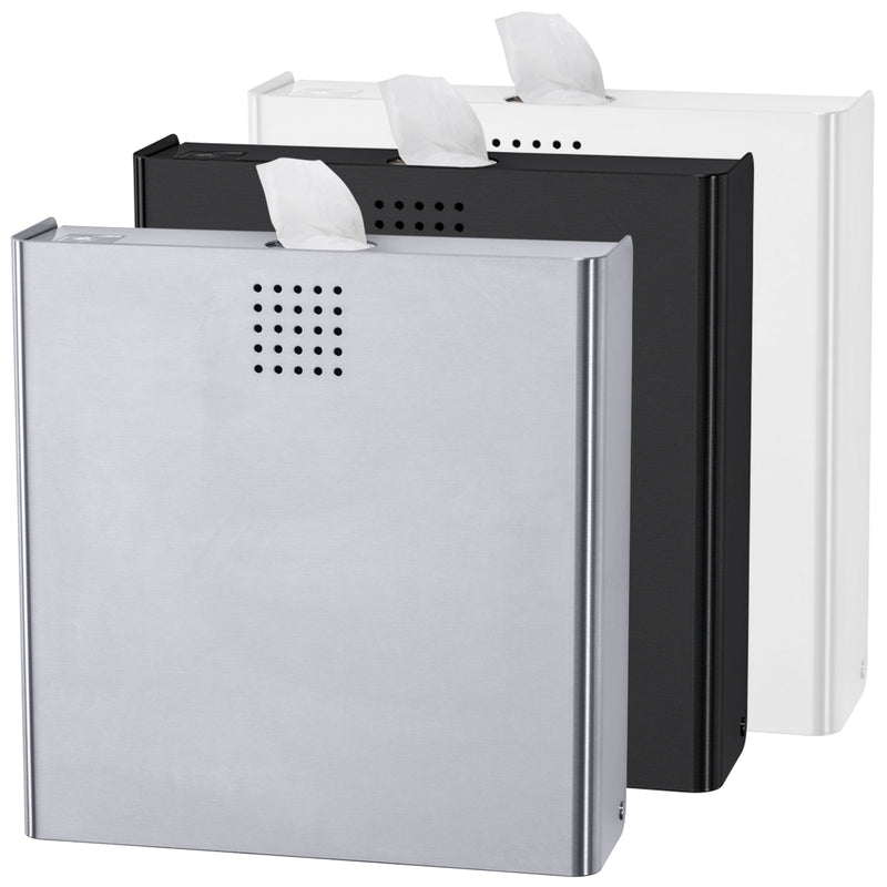Hygieneabfallbehälter mit Hygienebeutelspender | Edelstahl mit Feinstruktur | PROOX 400