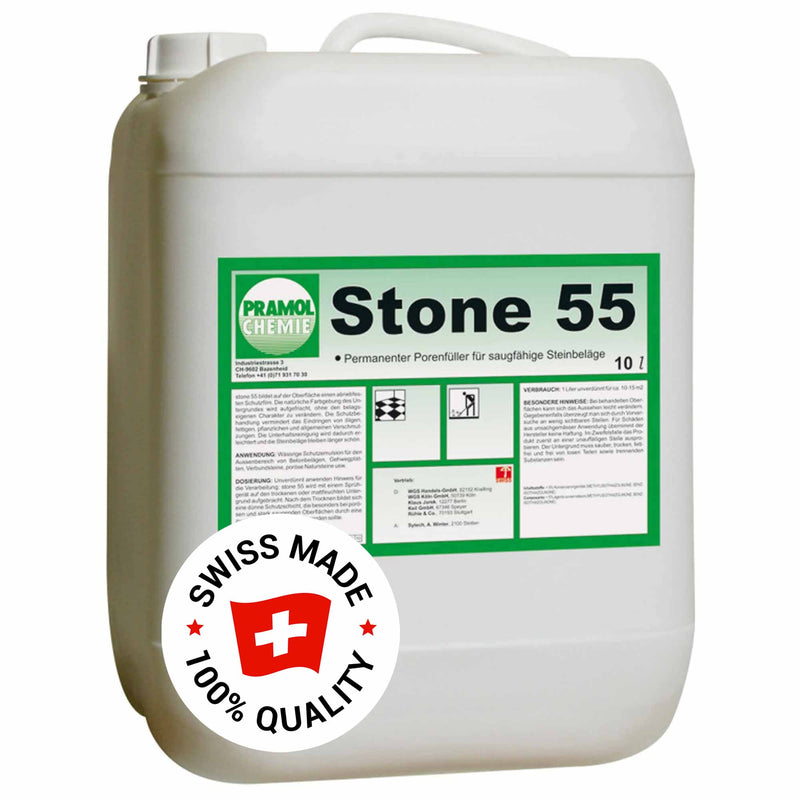 STONE 55 Grundierer & Porenfüller für saugfähige Bodenbeläge | Pramol