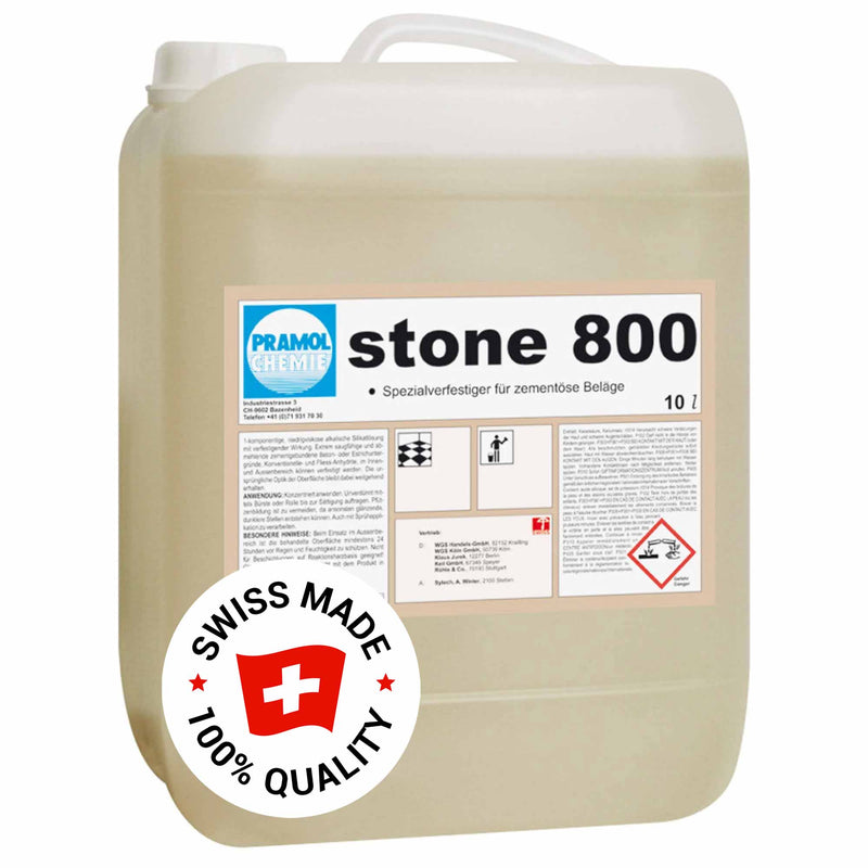 STONE 800 Spezialverfestiger für zementöse Bodenbeläge | Pramol