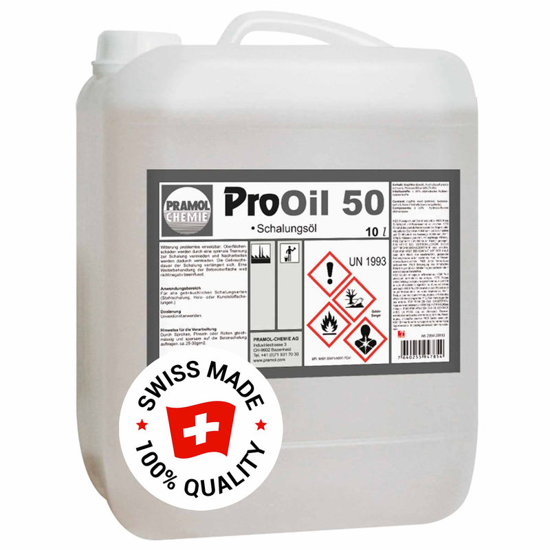 PROOIL 50 Betonschalungsöl | Trennmittel für Schalungsbretter | Pramol