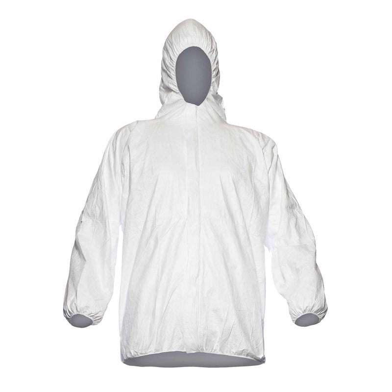 Einweg-Schutzjacke Tyvek® 500 PP33 | mit Kapuze & Reissverschluss | Kategorie 3