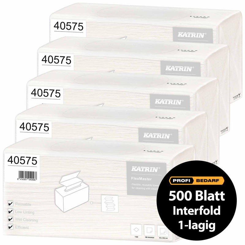Industriewischtücher FlexMaster | 1-lagig | 42 × 35,5 cm | wiederverwendbar | Katrin 40575