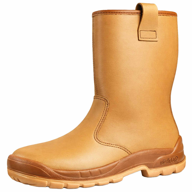 Leder-Sicherheitsstiefel S3 | Kunstfell-Fütterung | Stahlkappe | Vollnarbenleder | wasserabweisend | ölbeständig | Jallatte Jalartic