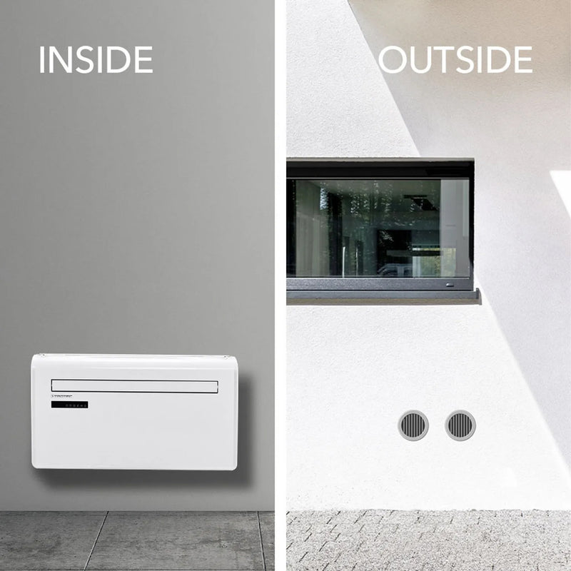 Wand-Klimaanlage | mit Wifi & Heizfunktion | 16 - 30 °C  | 3-stufig | 85 m³ | Trotec PAC-W 2650 SH