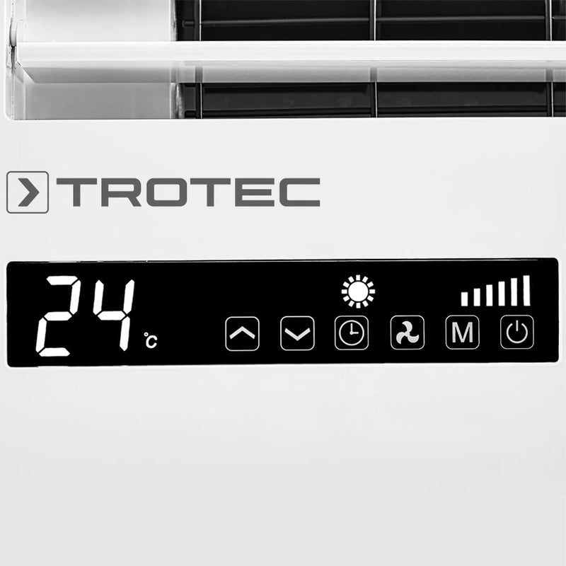 Wand-Klimaanlage | mit Wifi & Heizfunktion | 16 - 30 °C  | 3-stufig | 85 m³ | Trotec PAC-W 2650 SH