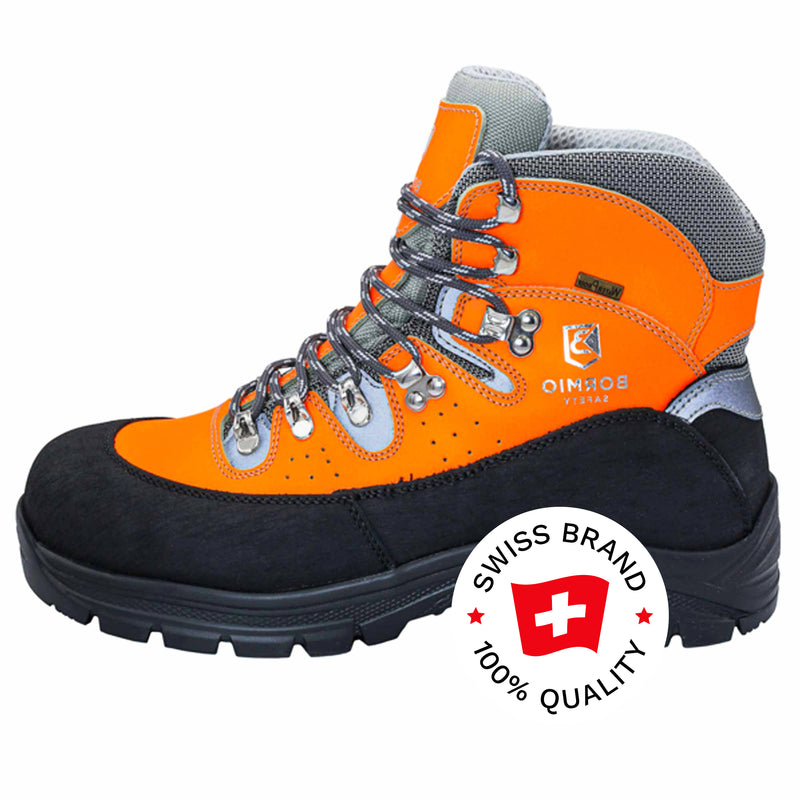 Sicherheitsschuh S7S | Rindsleder | Glasfaserverstärkung | wasserfest & atmungsaktiv | Bormio Safety Kamor