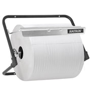 Wand-Rollenhalter für Industrieputzrollen | 40 cm | mit Abrisskante | Katrin 54930