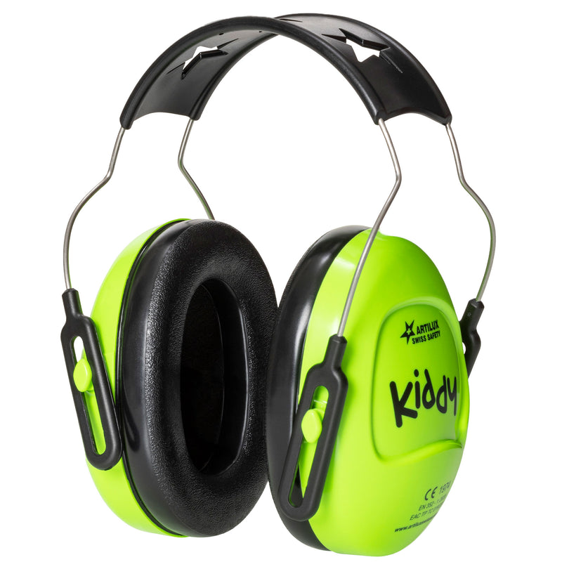 Kinder-Gehörschutz KIDDY | SNR 25 | verstellbarer Kapseln | Sternenmuster | Swiss Made | ARTILUX